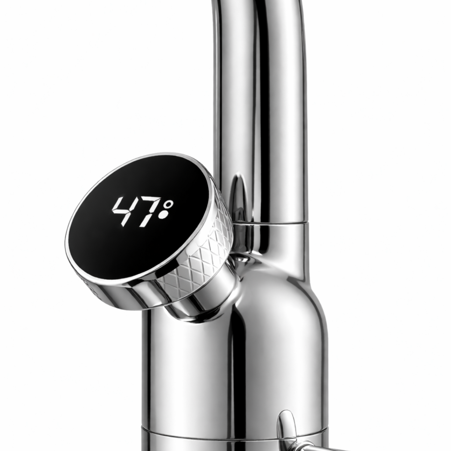 Cortenvale AURIX pull-down kitchen tap — handle lever detail, solid brass, WRAS approved