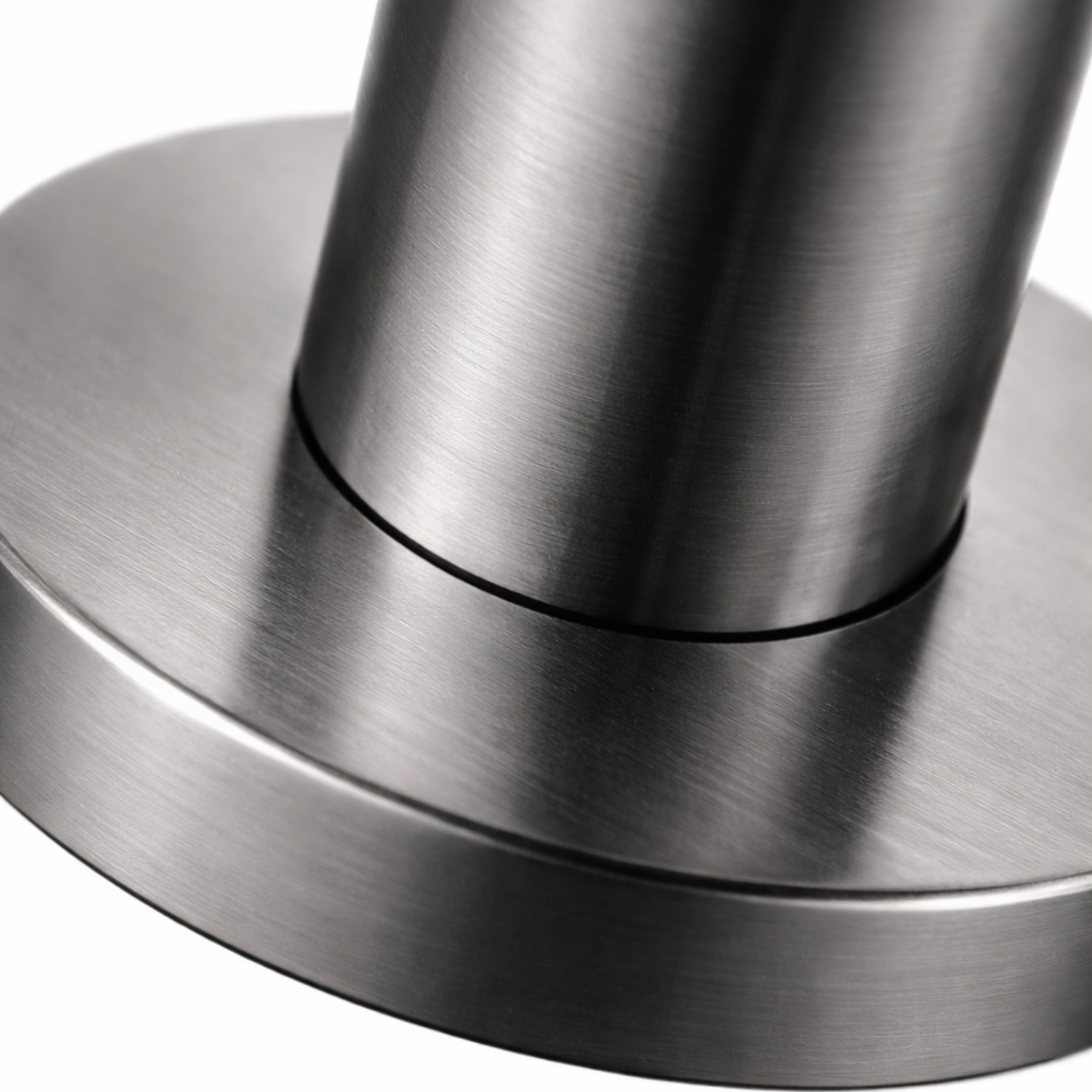 Cortenvale QUARO bathroom basin tap — base ring detail, solid brass, WRAS approved