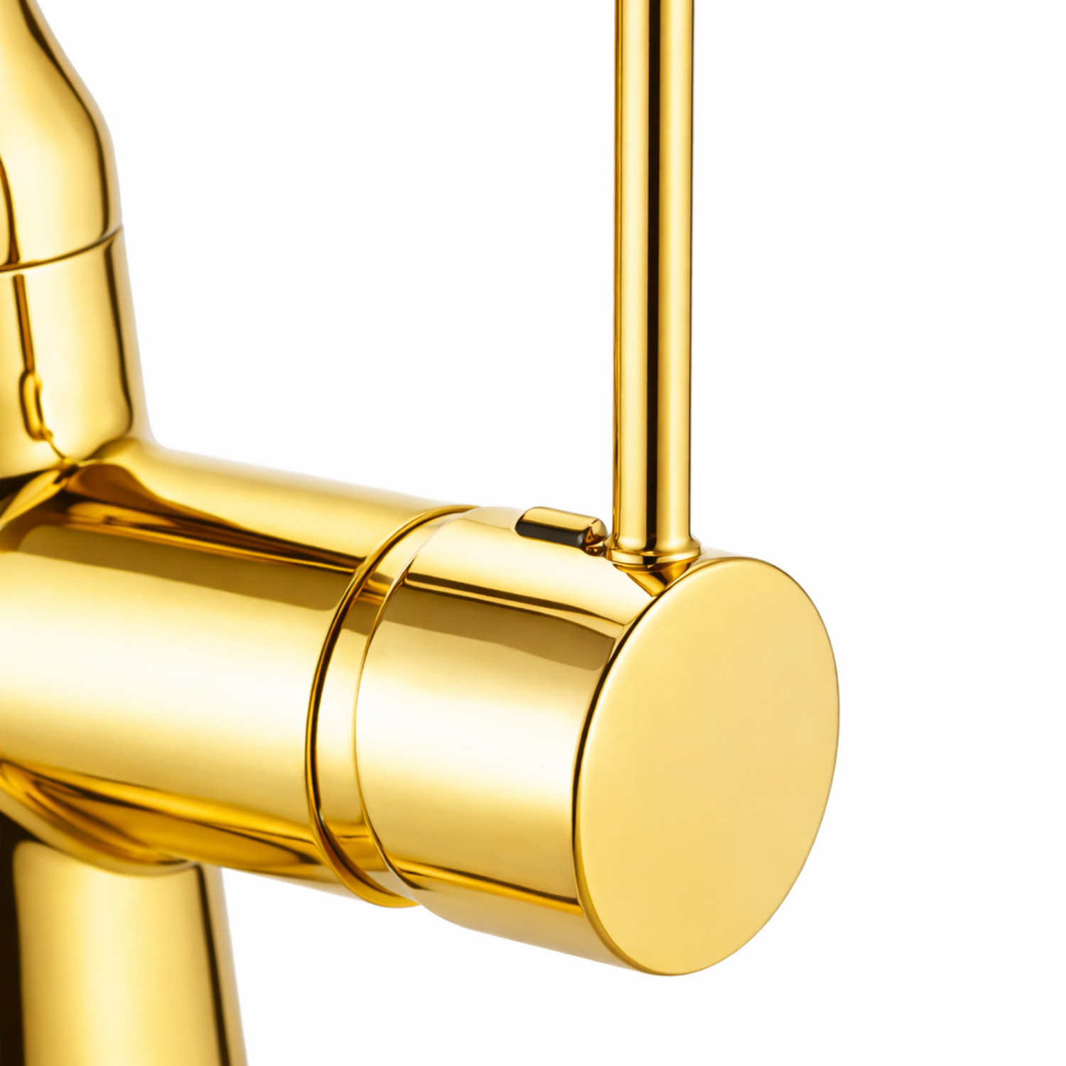 Cortenvale VORIN ausziehbare Küchenarmatur in Brushed Gold und Black – Massivmessing, WRAS-zertifiziert